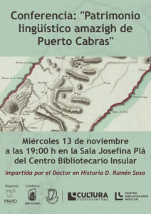 Conferencia Patrimonio lingüístico de Puerto Cabras